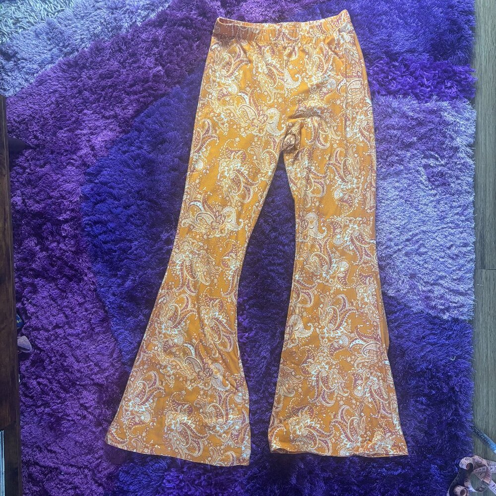 Forever 21 Paisley Flare Pants
